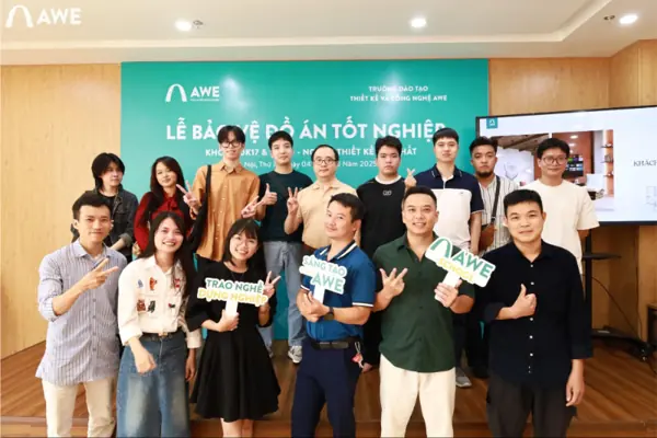 Học viên Đồ họa AWE tại lễ bảo vệ đồ án tốt nghiệp