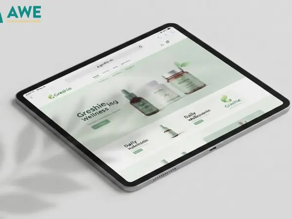Giao diện giới thiệu sản phẩm mỹ phẩm Greshie