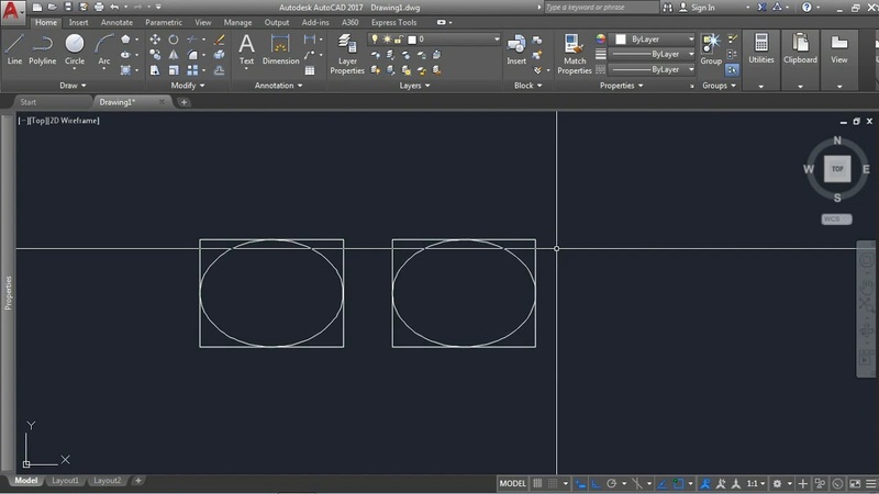 Lệnh vẽ hình bầu dục trong AutoCAD