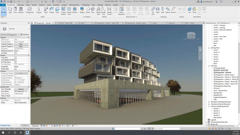 Phần mềm thiết kế nhà Revit