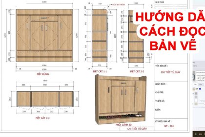 Hướng Dẫn Đọc Bản Vẽ Gỗ Nội Thất Bản Vẽ Thiết Kế Đồ Gỗ AutoCAD