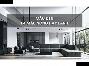 MÀU ĐEN LÀ MÀU NÓNG HAY LẠNH