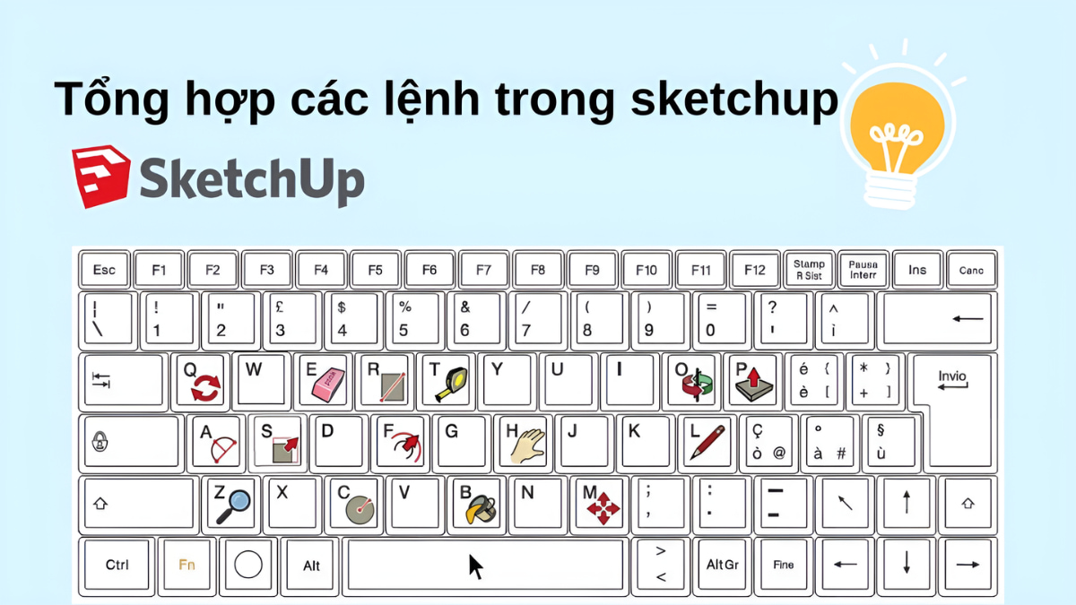 các lệnh trong sketchup