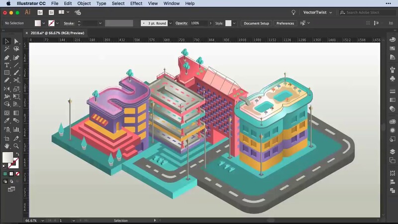 Phong cách thiết kế đồ họa Isometric