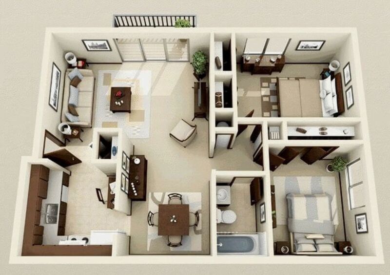 Các kiểu 2 cửa đối diện nhau thường gặp