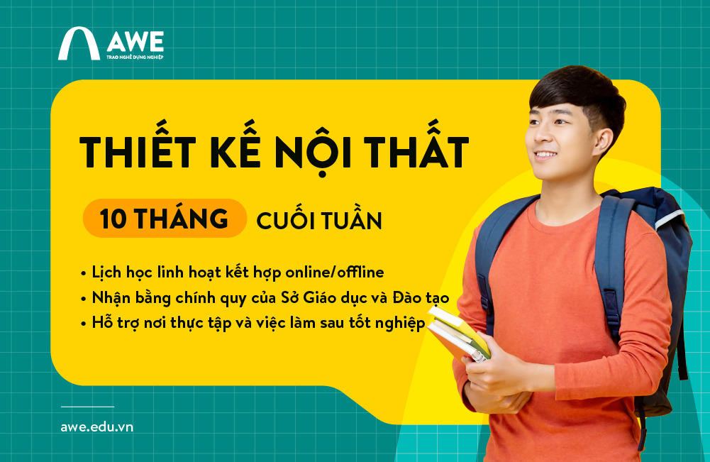 Thiết kế Nội thất 10 tháng cuối tuần
