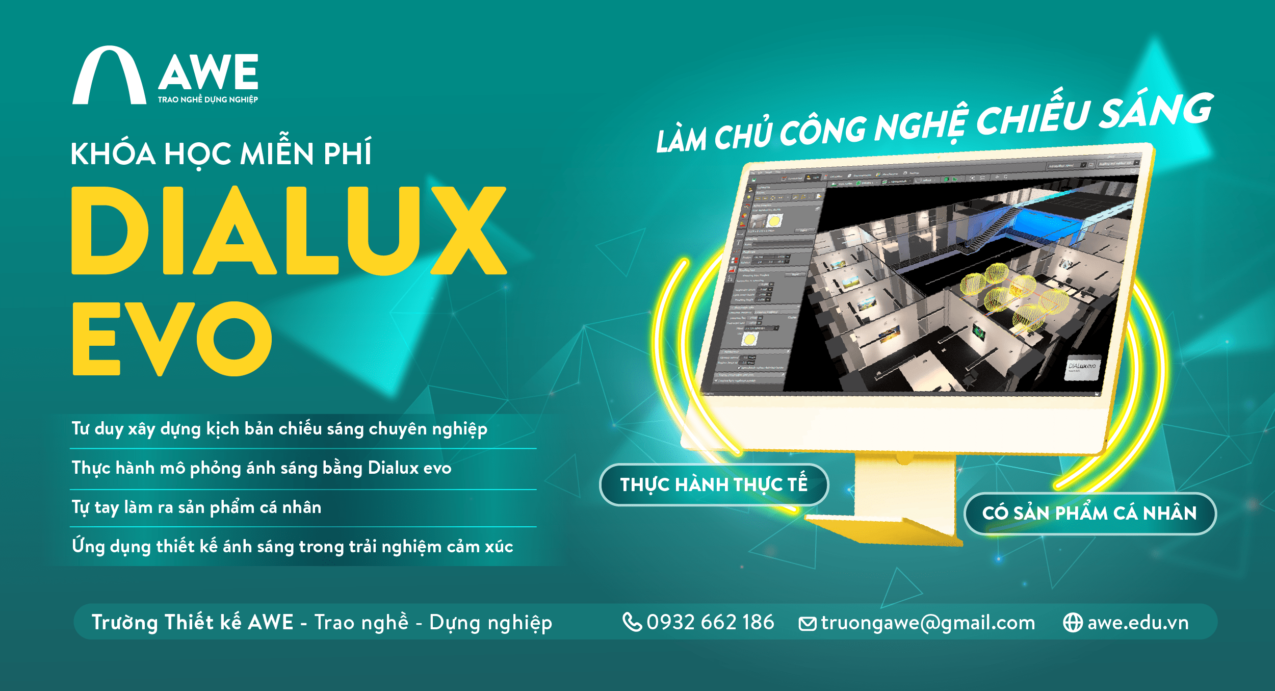 Khóa học chiếu sáng, làm chủ công nghệ