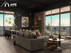 Đồ án thiết kế nội thất của học viên AWE