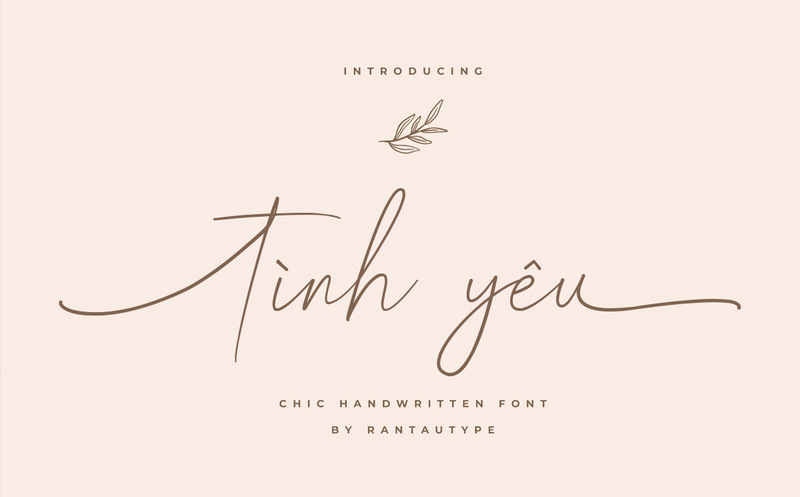 Font chữ viết tay Script font