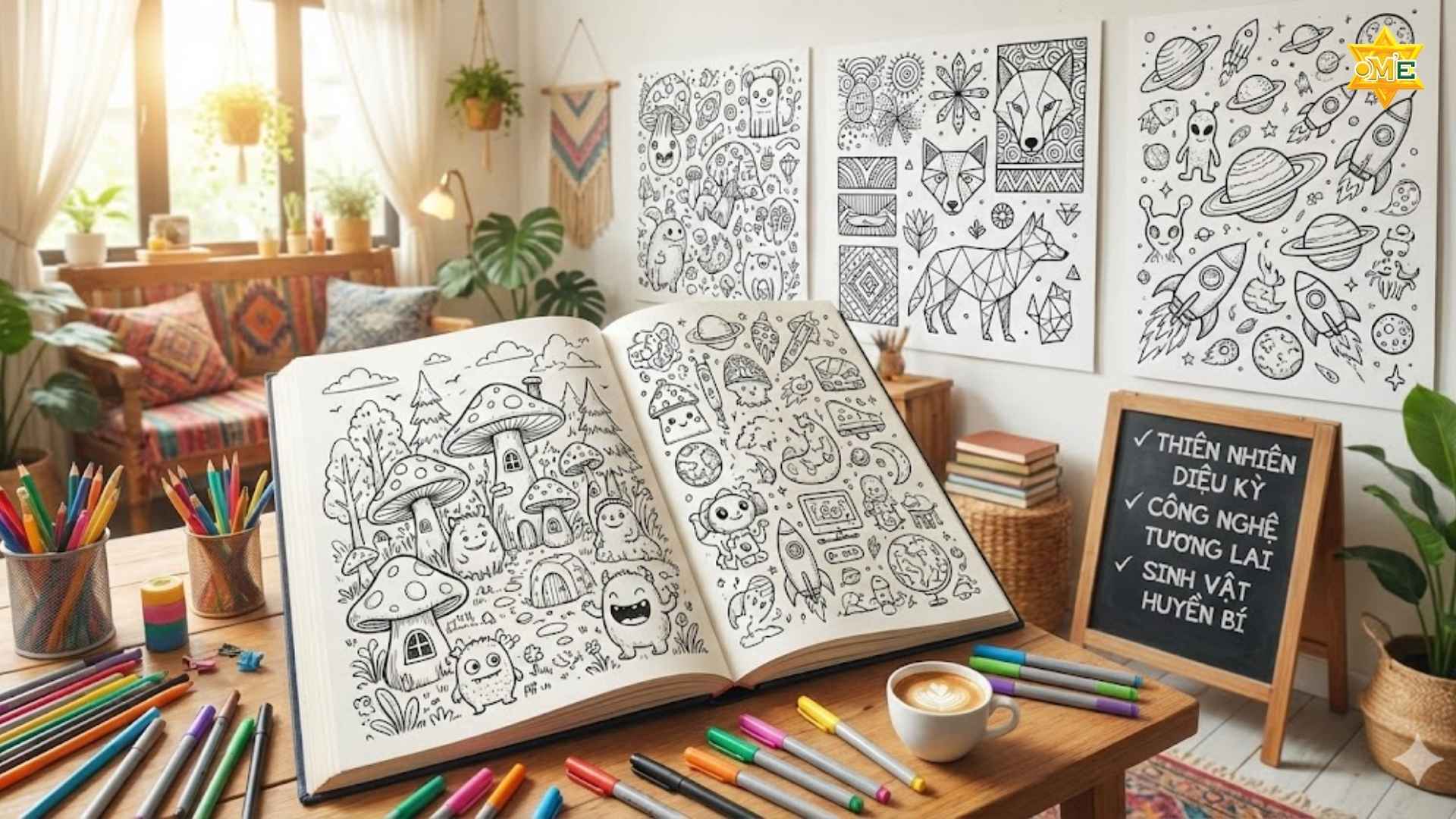 Phong cách thiết kế vẽ hình Doodle