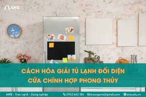 Cách hóa giải tủ lạnh đối diện cửa chính hợp phong thủy