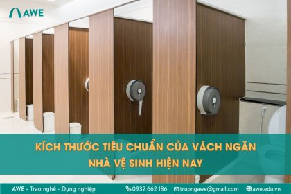 Tiêu chuẩn kích thước vách ngăn nhà vệ sinh hiện nay là bao nhiêu?