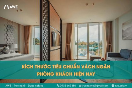 Tiêu chuẩn kích thước vách ngăn phòng khách hiện nay