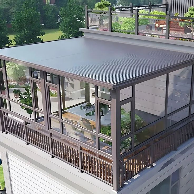 100 mẫu mái che sân thượng hiện đại, đẹp nhất 2025