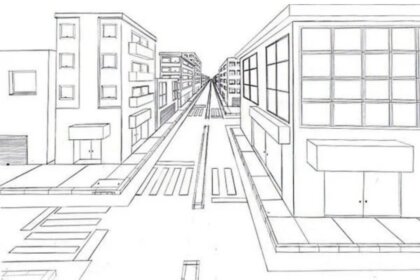 Chi tiết cách vẽ phối cảnh 1 điểm tụ trong kỹ thuật vẽ tay