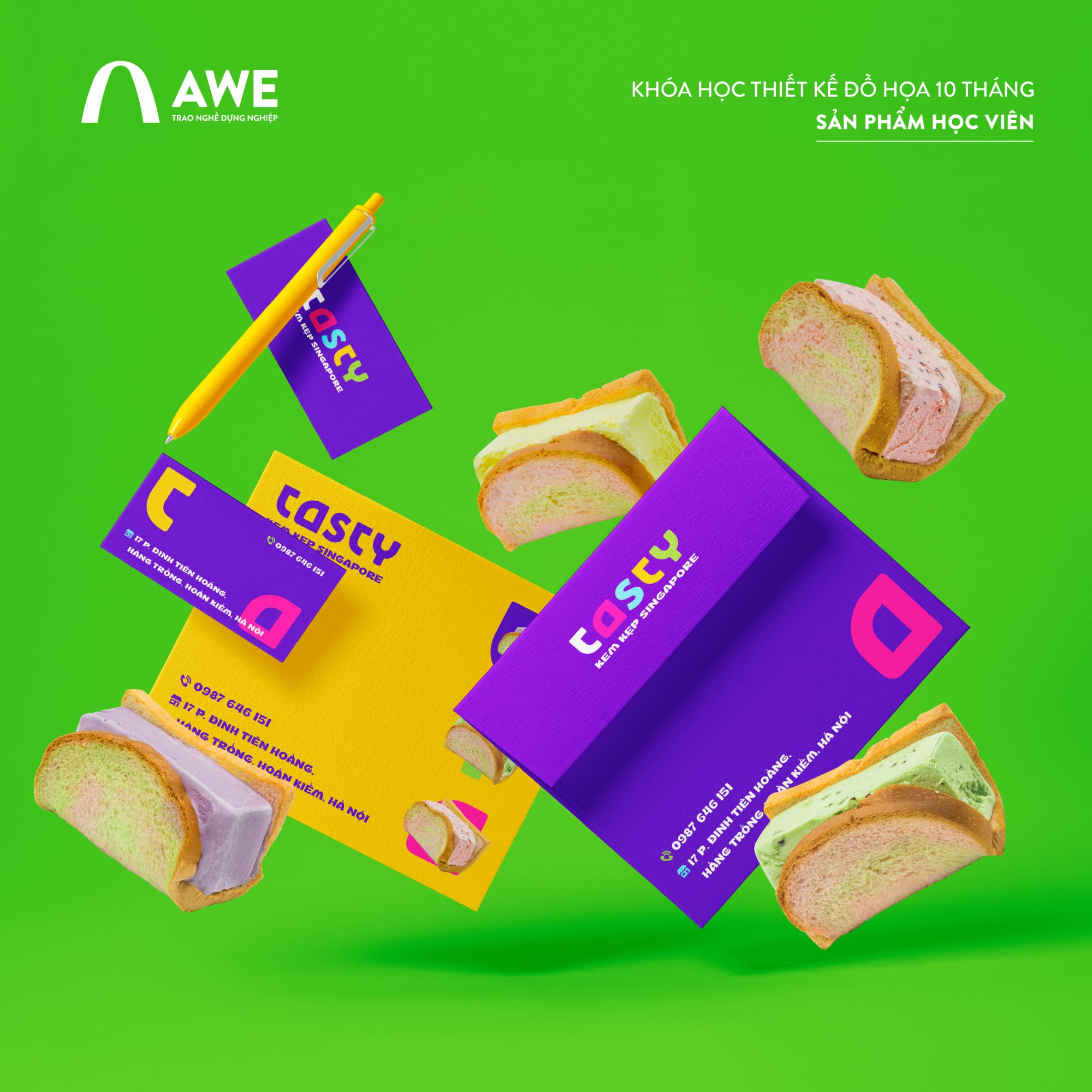 Bài tập Nhận diện thương hiệu Kem Tasty