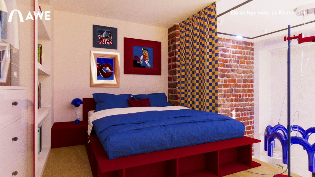 Sử dụng các gam màu và đồ vật nội thất trang trí