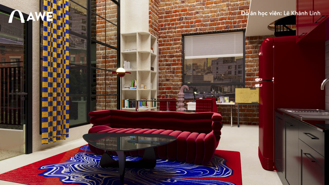 Lê Khánh Linh Thiết kế Nội thất khu vực sofa