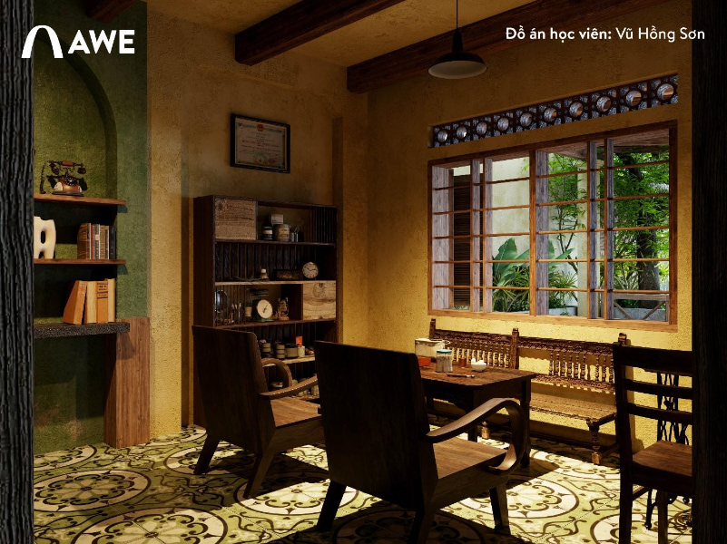 Thiết kế ánh sáng ấm áp