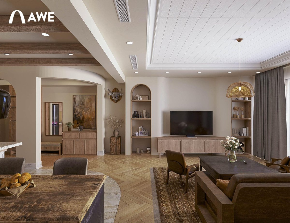 Thiết kế Nội thất Vũ Đăng Bảo tổng quan phòng khách