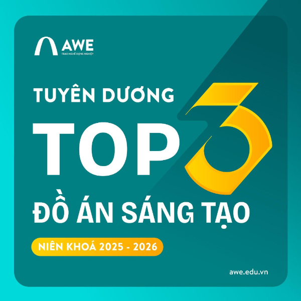 AWE tuyên dương top 3 đồ án sáng tạo 