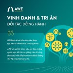 AWE vinh danh và tri ấn các đối tác đồng hành