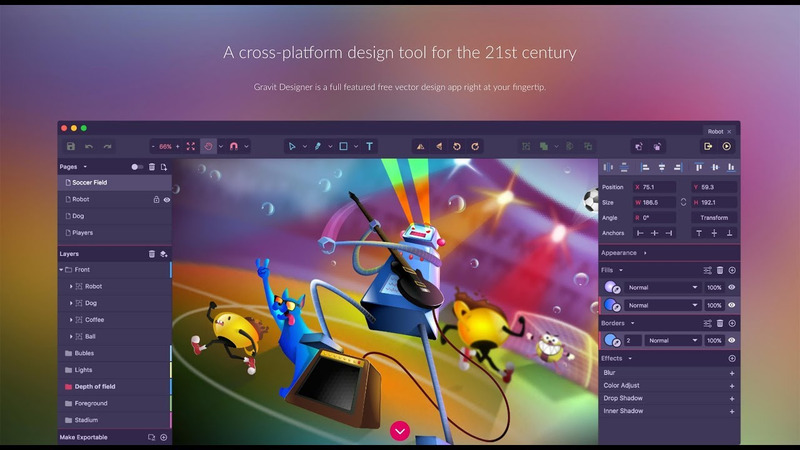 Gravit Designer là lựa chọn phù hợp với sinh viên hoặc marketer cần thiết kế đơn giản