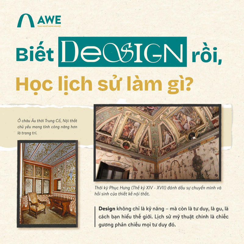 Biết design rồi, học lịch sử làm gì?