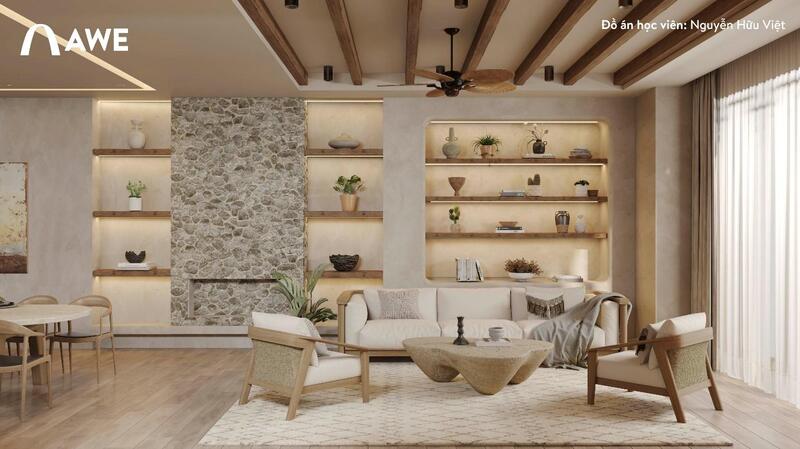 Áp dụng nguyên lý cân xứng trong thiết kế nội thất