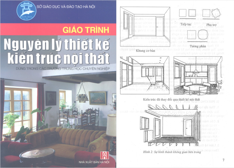Giáo trình nguyên lý thiết kế kiến trúc nội thất - tác giả Nguyễn Hoàng Liên