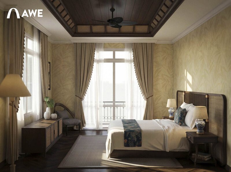 Thiết kế nội thất phòng ngủ tận dụng ánh sáng tự nhiên