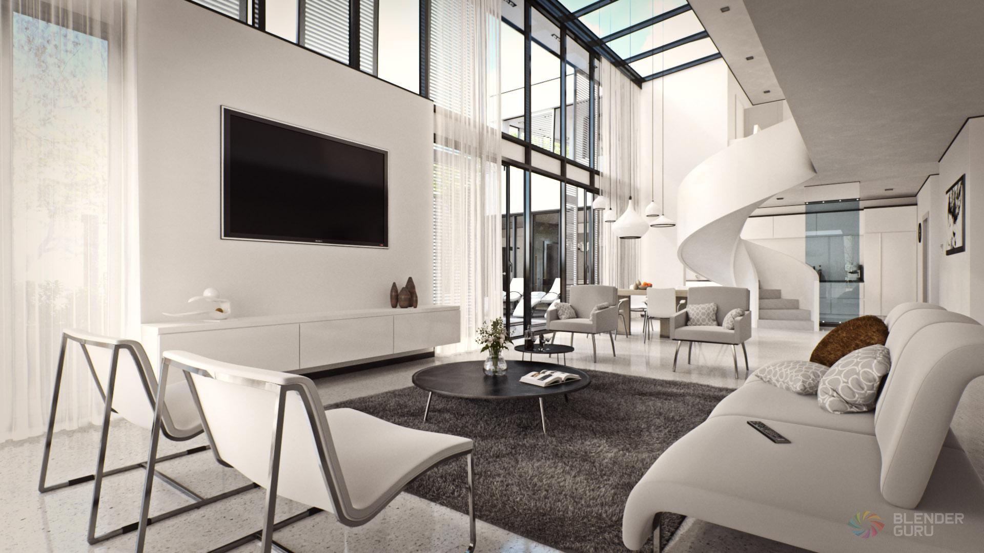 render nội thất bằng Blender miễn phí chất lượng cao