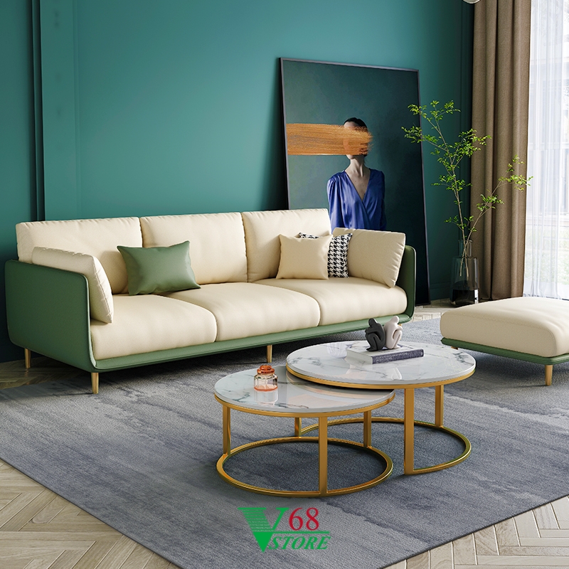 Sofa sáng màu và không gian hiện đại